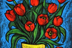 Red Birthday Tulips